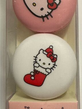 The Crème Shop Hello Kitty Macaron Lip BalmDuo - Mixed Berry & Icing on the Cake